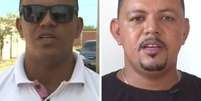 Abel (esq.) e Acel (esq.), cunhado e verdadeiro marido de Fábia, tentam reverter o erro do cartório  Foto: Reprodução/TV Bahia