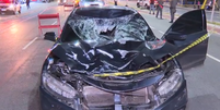 Carro que atingiu e matou jovens em São Caetano do Sul estava em alta velocidade, diz polícia  Foto: Reprodução/TV Globo