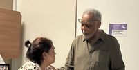 Gilberto Gil visita Preta Gil em hospital  Foto: Reprodução/Instagram
