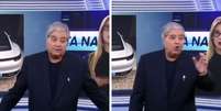 Datena d&aacute; bronca em rep&oacute;rter ao vivo  Foto: Reprodu&ccedil;&atilde;o | SBT