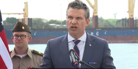 Pete Hegseth fala em 'recuperar quintal' ao se referir a tentativa de retomada do Canal do Panamá, em entrevista à Fox News  Foto: Reprodução/Fox News