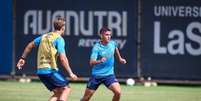 Foto: Lucas Uebel / Grêmio FBPA - Legenda: Monsalve se dedica para provar o seu valor a Gustavo Quinteros e recuperar titularidade no Grêmio / Jogada10