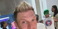 Nick Carter em selfie publicada nas redes sociais  Foto: @nickcarter via Instagram / Estadão
