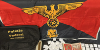 Polícia Federal apreendeu homem que comercializava objetos com símbolos nazistas na internet  Foto: Divulgação