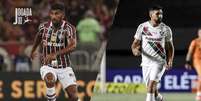  Foto: Lucas Merçon/Fluminense - Legenda: Thiago Santos e Ignácio disputam uma vaga na zaga do Fluminense, que não terá Thiago Silva / Jogada10