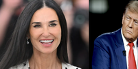 Demi Moore e Donald Trump  Foto: Reprodu&ccedil;&atilde;o
