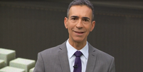 César Tralli no 'Jornal Hoje'; edição só teve 20 minutos  Foto: Reprodução/Globo