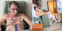 Ex-presidente Jair Bolsonaro (PL) faz fisioterapia durante a recuperação de cirurgia que fez para tratar de uma obstrução intestinal, no último domingo, 13  Foto: Reprodução/Instagram