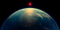 Ilustração de um mundo oceânico Foto: A. Smith, N. Madhusudhan/ Universidade de Cambridge/ Divulgação / Reuters