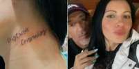 Amanda Barbieri fez uma tatuagem em homenagem ao namorado, Cristian Cravinhos  Foto: Reprodução