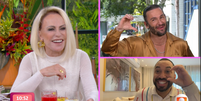 Diego Hypólito e Gil do Vigor detalham flerte entre eles para Ana Maria  Foto: Reprodução/Globo