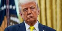 O presidente norte-americano, Donald Trump, perde paciência com o conflito na Ucrânia  Foto: REUTERS - Nathan Howard / RFI