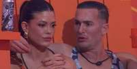 Vitória Strada e Diego Hypolito no 'BBB 25'  Foto: Reprodução/ Globo / Márcia Piovesan