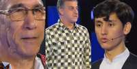 Sorab, Luciano Huck e Mati no The Wall, quadro do Domingão Foto: Reprodução/Globo / Contigo