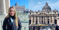 Brasileira Lara Diniz está em Roma com a família desde 15 de fevereiro, e relatou ao Terra que o clima é de muita comoção na capital italiana após a notícia da morte do papa Francisco  Foto: Arquivo Pessoal