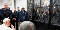 Papa Francisco visitou 70 presos em Roma  Foto: Vatican Media