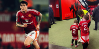 Zagueiro do Manchester precisou deixar a partida para socorrer o filho  Foto: Reprodução/victorlindelof/Instagram