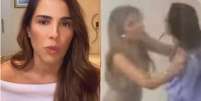 Empurrou Eva? Wanessa quebra silêncio após flagra no pós  Foto: festa do 'BBB 25' - Reprodução/ Instagram / Márcia Piovesan