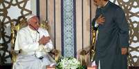 Papa Francisco e grão imã Ahmed al-Tayyeb no Egito em 2017  Foto: ANSA / Ansa - Brasil