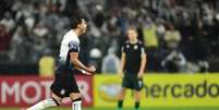Romero fez o gol da primeira vitória do Corinthians na Sul-Americana –  Foto: Divulgação / Conmebol / Jogada10