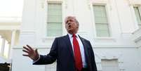 Donald Trump na Casa Branca  Foto: Kevin Lamarque / Reuters