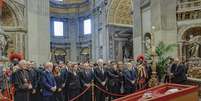 Presidente Luiz Inácio Lula da Silva (PT), durante o velório do papa Francisco, na Basílica de São Pedro  Foto: Ricardo Stuckert/PR - 25.04.2025