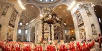 Cardeais reunidos para o conclave de 2013  Foto: Getty Images