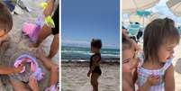 Bruna Biancardi curte dia de praia com Mavie, herdeira de Neymar Jr  Foto: Reprodução | Instagram