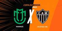 Foto: Arte/Jogada10 - Legenda: Maringá e Atlético-MG se enfrentam pela ida da terceira fase da Copa do Brasil / Jogada10