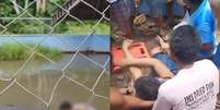 Jovem fica gravemente ferido após confundir crocodilo com estátua e ser atacado nas Filipinas  Foto: Reprodução/Redes sociais
