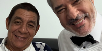 William Bonner tieta Zeca Pagodinho  Foto: Reprodução/Instagram