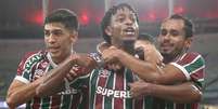 Foto: Marcelo Gonçalves/Fluminense FC - Legenda: Keno, aos 35' da etapa final, fez gol da vitória do Fluminense no Maracanã / Jogada10