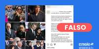 Fotos postadas pelo presidente Lula mostram primeira-dama com véu em momentos do funeral. Foto: Reprodução/Instagram / Estadão