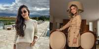 Saiba como montar belos looks de inverno Foto: Reprodução: Instagram/@malu.lazari e @alinneliloca / Alto Astral