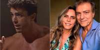 Carlos Alberto Riccelli e Bruna Lombardi se conheceram nos bastidores de uma novela  Foto: Reprodução/Globo e Instagram
