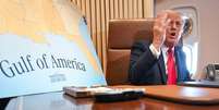 Trump exigiu mudança de nome do Golfo do México para Golfo da América  Foto: Getty Images / BBC News Brasil