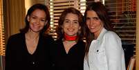 Júlia Lemmertz, Cláudia Abreu e Malu Mader em Celebridade  Foto: Reprodução/Globo / Caras Brasil