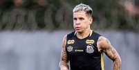 Foto: Raul Baretta/Santos FC - Legenda: Soteldo é um dos reforços para a partida contra o Grêmio / Jogada10