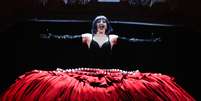 Lady Gaga durante ensaio para show na praia de Copacabana Foto: Dilson Silva/AgNews