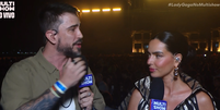 Guilherme ao lado de Laura Vicente  Foto: Reprodução/Multishow