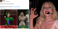 Lady Gaga inspira memes após show histórico Foto: Reprodução/X/TV Globo