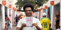 O escritor Wesley Barbosa na Flipoços, em Poços de Caldas (MG), onde foi ironizado ao usar o termo "neomarginal". Foto: Matheus Soares