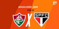 Foto: Arte/Jogada10 - Legenda: Fluminense e São Paulo fazem duelo de tricolores pelo Campeonato Brasileiro da categoria / Jogada10