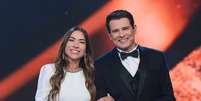 Patricia Abravanel e Celso Portioli no 'Troféu Imprensa' Foto: Reprodução/SBT / Mais Novela