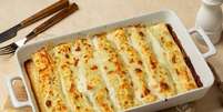 Canelone recheado com abóbora e queijo Foto: OlgaBombologna | Shutterstock / Portal EdiCase
