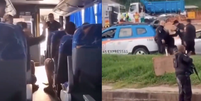 Passageiro filma assalto a ônibus na Avenida Brasil, na Zona Norte do Rio de Janeiro  Foto: Reprodução/Redes sociais 