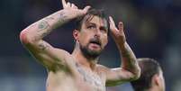 Acerbi comemora gol histórico pelo Inter de Milão  Foto: Estadão Conteúdo/DAVIDE SPADA