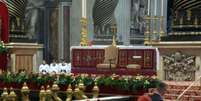 Cardeais celebram missa de abertura de conclave  Foto: Reprodução/Vatican News