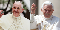 Papas Francisco e Bento XVI  Foto: Reprodução/Getty Images