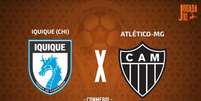 Foto: Arte Jogada10 - Legenda: Deportes Iquique é o rival do Galo nesta 5ªfeira, pela Sul-Americana / Jogada10